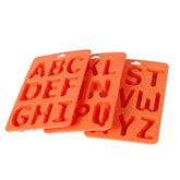 A-Z 3pcs Letter Ice Cube Ice Box Silicone Ice Tray Set, 3 in 1 LetterShalpe(Yellow), 3 in 1 LetterShalpe(Orange)